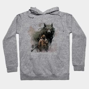 Black Wolf with Me Hoodie